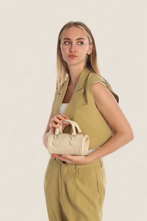 کیف دوشی بژ زنانه چرم مصنوعی BAGCHA - کد 883413281