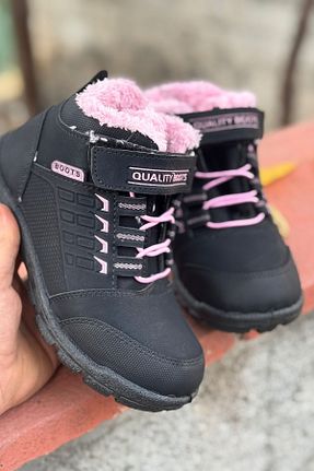 بوت / نیم بوت صورتی بچه گانه چرم مصنوعی DİGGO - کد 879425288