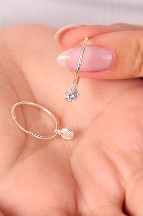 گوشواره نقره زنانه 925 عیار Elika Silver - کد 883415267