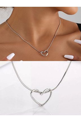 گردنبند استیل ( فولاد ) طوسی زنانه استیل ضد زنگ Tilde - کد 871506317