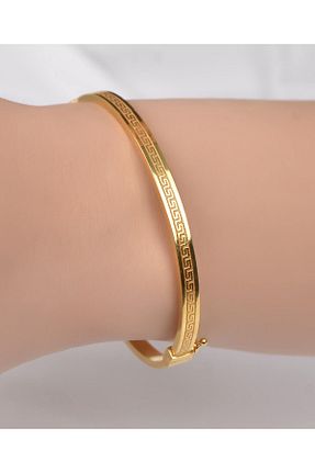 دستبند طلا زرد زنانه 22 عیار kuyumcu nurettin - کد 654434161