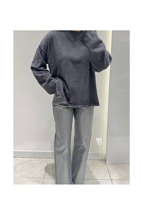 پلیور طوسی زنانه ساده viadellabutik - کد 883509325