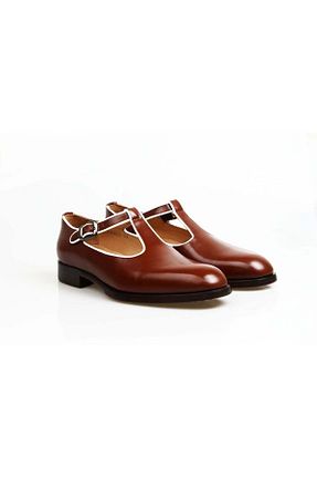 کفش کلاسیک قهوه ای مردانه چرم خالص Butik - کد 883533421