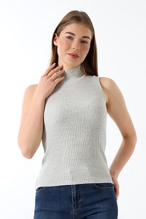 بلوز طوسی زنانه ساده Devinka - کد 883533811