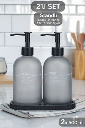 جا صابونی طوسی شیشه Meleni Home - کد 883533190