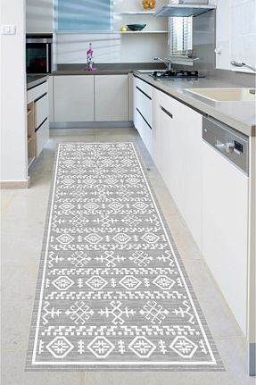 فرش آشپزخانه رنگی پلی استر Bordo Halı - کد 883534143