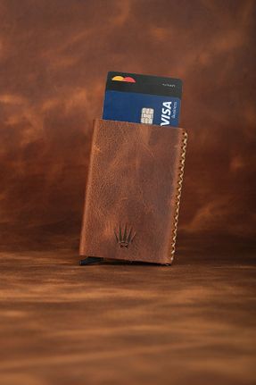 کیف پول قهوه ای مردانه چرم خالص WATCHOFROYAL - کد 881499573