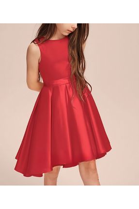 لباس مجلسی و فارغ التحصیلی قرمز بچه گانه ساتن HSNLİFE - کد 883570184