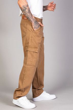 شلوار جین قهوه ای مردانه پاچه لوله تفنگی LTC Jeans - کد 802027462