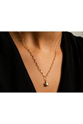 گردنبند طلا زرد زنانه 14 عیار Safir Kuyumculuk - کد 883583994