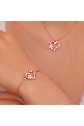 ست نقره رنگی زنانه زیرکن Siset Gümüş - کد 883595957