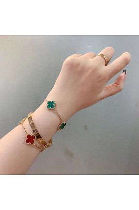 دستبند استیل (فولاد) زرشکی زنانه استیل (فولاد) MissFerisa - کد 883615152