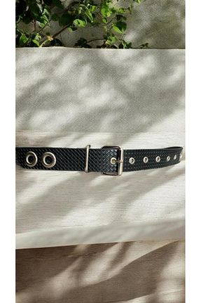 کمربند مشکی زنانه چرم مصنوعی unique-g fashion accesories - کد 883609158