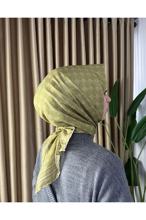 شال سبز زنانه پنبه ای MONOOR - کد 883143720