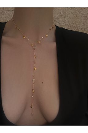 گردنبند جواهر طلائی زنانه pop up store - کد 883747595