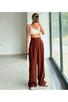 سوئیشرت قهوه ای زنانه ساده mibay - کد 883749177