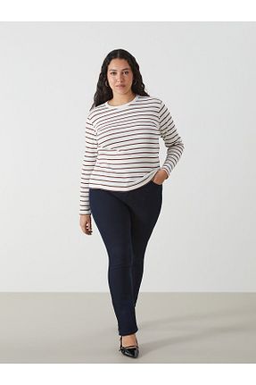 شلوار جین مشکی زنانه پاچه ساده LC Waikiki - کد 858284681