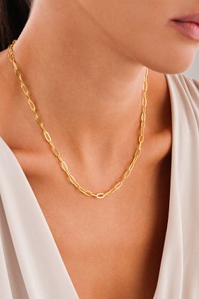 گردنبند نقره زرد زنانه 925 عیار Vicenza Jewelery - کد 883754786