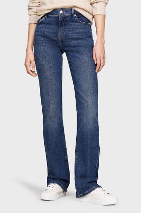 شلوار جین مشکی زنانه پاچه گشاد Tommy Hilfiger - کد 883749840