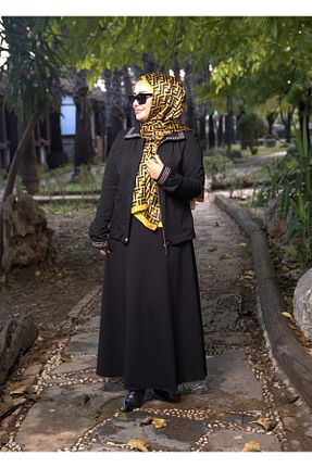 ست بالاتنه و پائین تنه حجاب مشکی زنانه رگولار RENGARENG - کد 883834279