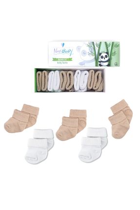 جوراب سفید بچه گانه بامبو Novibaby - کد 370503444