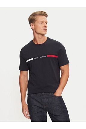 تیشرت سرمه ای مردانه رگولار Tommy Hilfiger - کد 862553530
