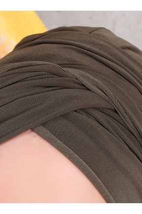 کلاه شنای حجاب خاکی زنانه Differenza - کد 883841546