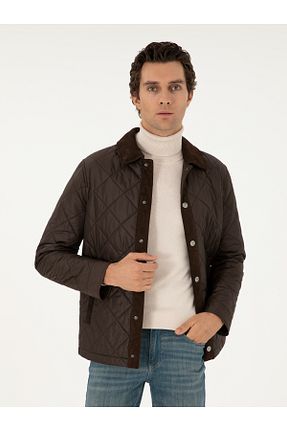 کاپشن قهوه ای مردانه Cacharel - کد 883838898
