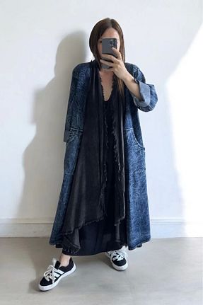 کیمونو و کافتان رنگی زنانه پنبه ای Butik - کد 883841081