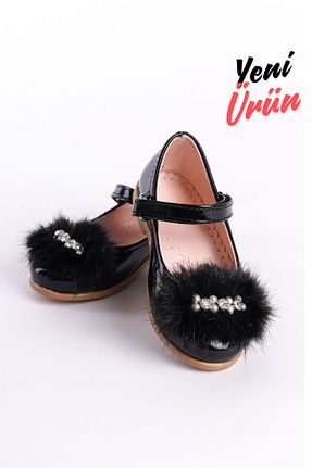 بابت مشکی بچه گانه چرم لاکی KATEYLER - کد 898045922