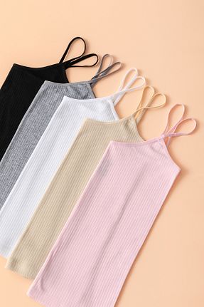 رکابی رنگی زنانه %100 پنبه lidya lingerie - کد 877541275