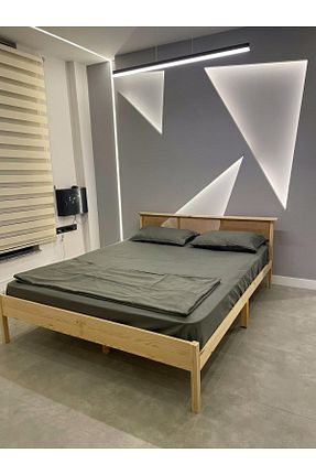 چارچوب تخت بژ چوب tarımarwoodhome - کد 883874989