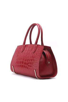 کیف دوشی قرمز زنانه چرم خالص Contact’S - کد 883886559