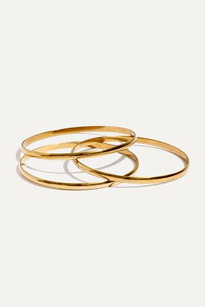 دستبند استیل (فولاد) طلائی زنانه استیل (فولاد) molisima - کد 883885298