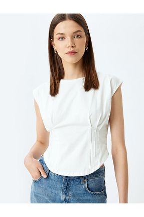 تیشرت نباتی زنانه اسلیم فیت Koton - کد 883883534