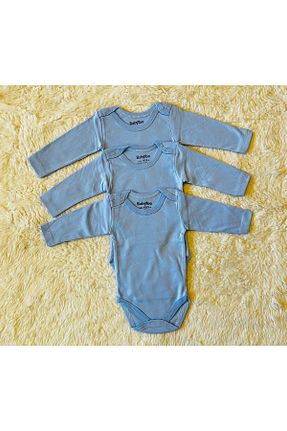 بادی و سرهمی نوزادی آبی بچه گانه پارچه anne dokunuşu gibi KUZUM BEBE - کد 839098272