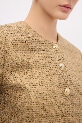 لباس طلائی زنانه بافتنی adL - کد 883914078