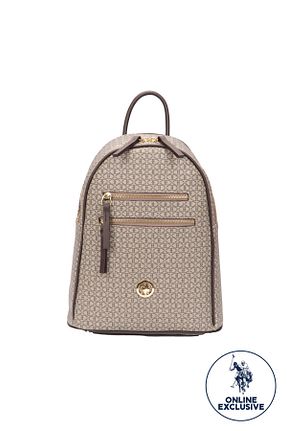 کوله پشتی قهوه ای زنانه سایز متوسط U.S. Polo Assn. - کد 148987831