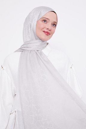 شال طوسی زنانه پلی استر Levidor - کد 883927071