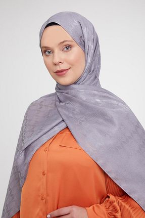 شال طوسی زنانه پلی استر Levidor - کد 883927270