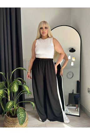 شلوار گرمکن سایز بزرگ مشکی زنانه سایز بزرگ Genel Markalar - کد 883917004