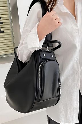 کیف دوشی مشکی زنانه چرم مصنوعی Bipanya - کد 883925258