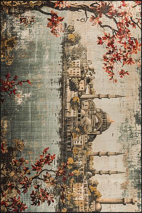فرش رنگی قابل شستشو Rugs Modern Halı - کد 819698495