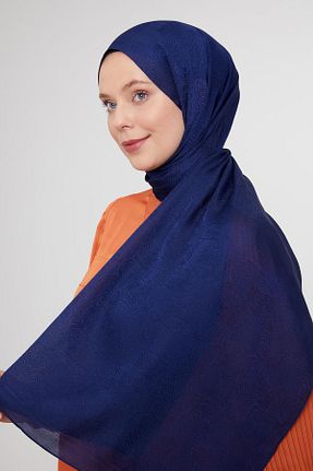 شال سرمه ای زنانه پلی استر Levidor - کد 883927104