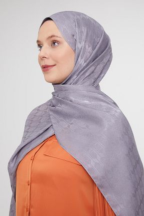 شال طوسی زنانه پلی استر Levidor - کد 883927270