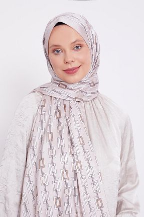 شال قهوه ای زنانه پلی استر Levidor - کد 883927014