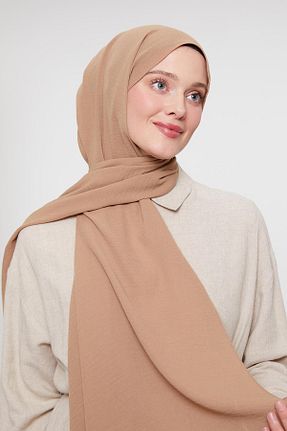 شال قهوه ای زنانه پلی استر Levidor - کد 883925823