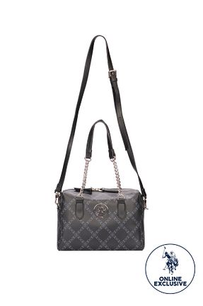 کیف دوشی مشکی زنانه چرم مصنوعی U.S. Polo Assn. - کد 49239947