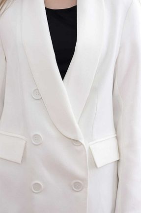 کت سفید زنانه Fitted Elbee Fashion Woman - کد 223052068