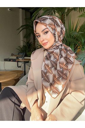 دستمال گردن بژ زنانه پنبه ای Butik - کد 883972675